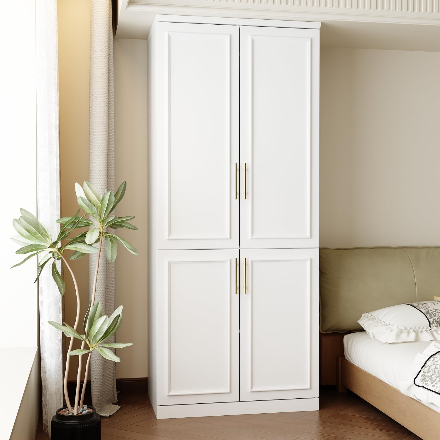 FUFU&GAGA 4-Door Armoire