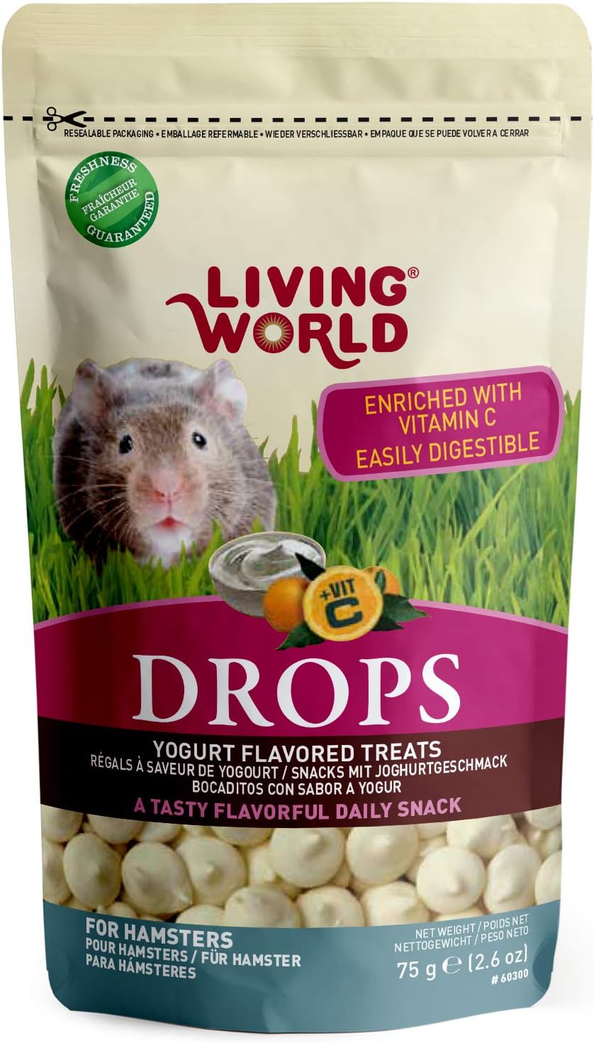 Living World Drops Hamster Treat, 2.6Ounce, Yogurt Pet Supplies