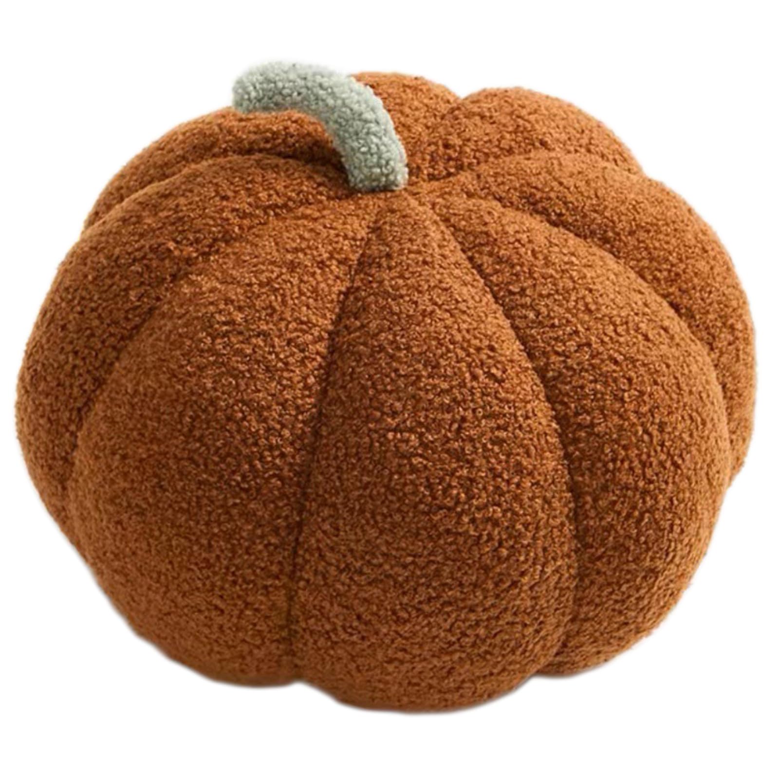Yhplxyuus Woody Decoration Pumpkin Shaped Pillow Nordic Room Decor Pillow Plush Sofa Living Room Bedside Bed Cushion Gift Pumpkin Shaped