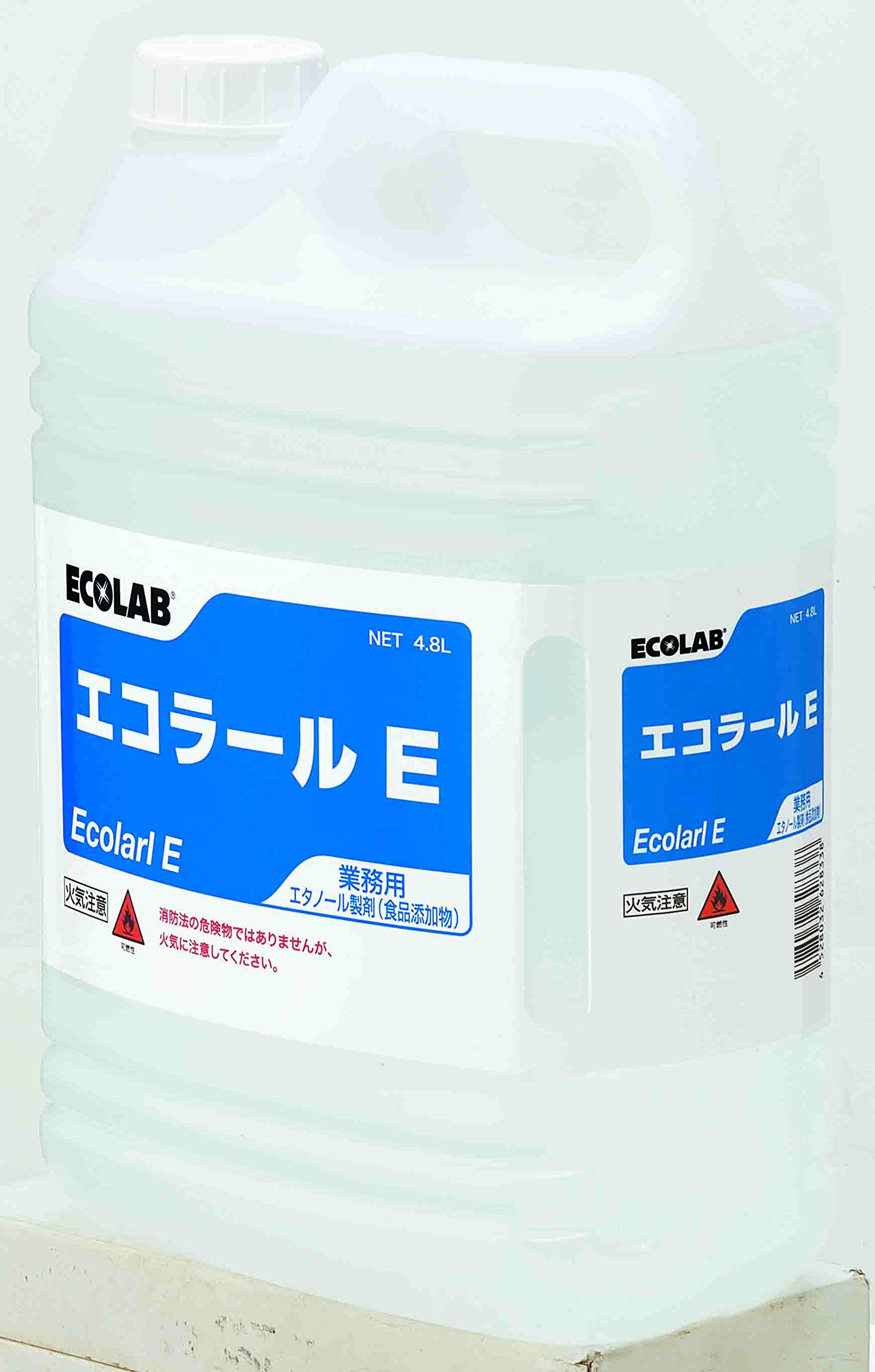 Amazon.co.jp: エコラボ アルコール除菌剤 エコラールE 4.8L×3 23340