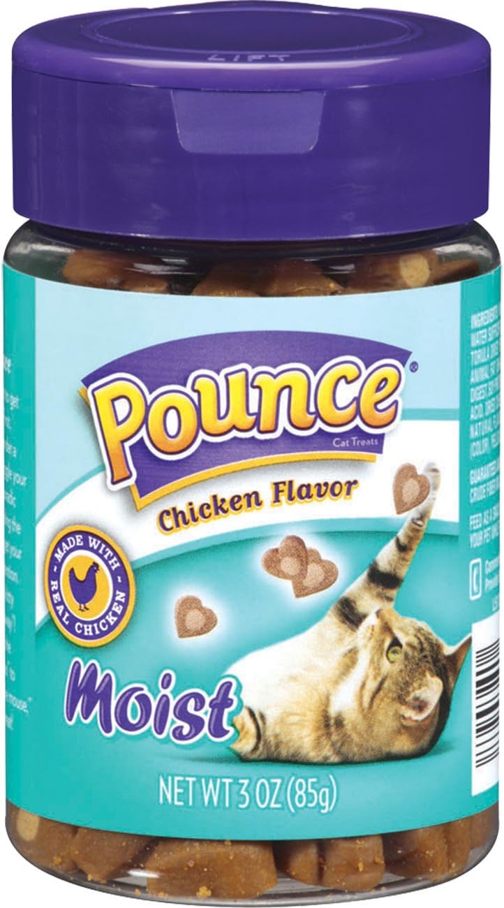 Pounce Moist Chicken Flavor Cat Treats, 3 Oz