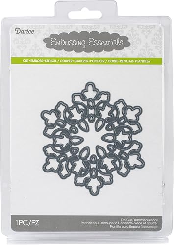 Darice Troqueles esenciales para relieve, copo de nieve grande