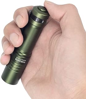 ThruNite EDC Flashlight Archer Pro V2, 950 High Lumens Tail Switch LED Flashlight Cool White, USB C Rechargeable Little Pocket Penlight for Camping, Outdoor, and Emergency - Dark Green CW