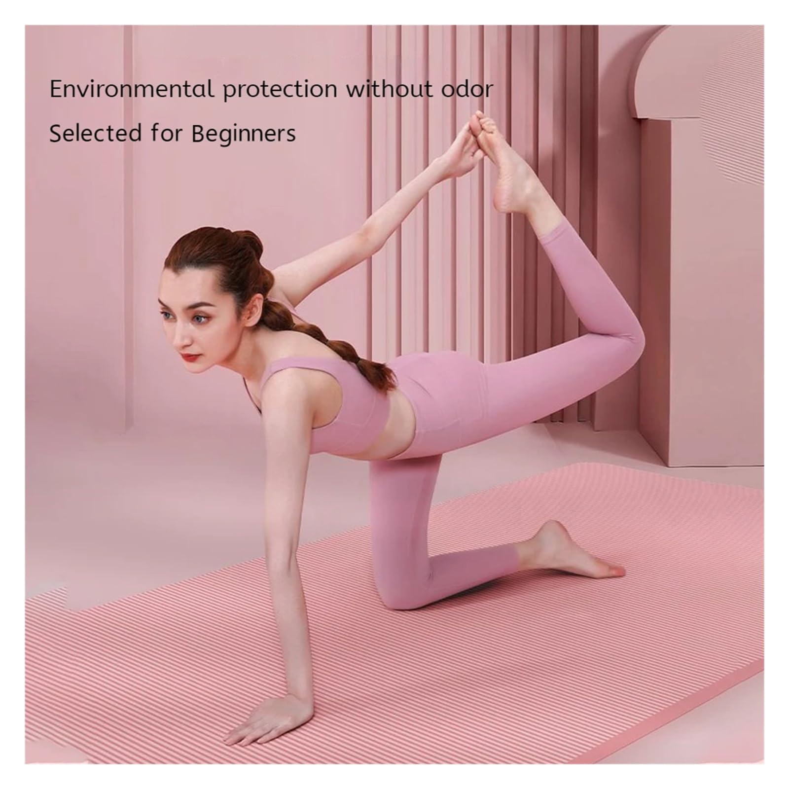 Yoga Matte Yogamatte, rutschfeste Fitness-Trainingsmatte, Pilates, Pro-Yogamatten for Frauen, Trainingsmatten for das Bodentraining zu Hause