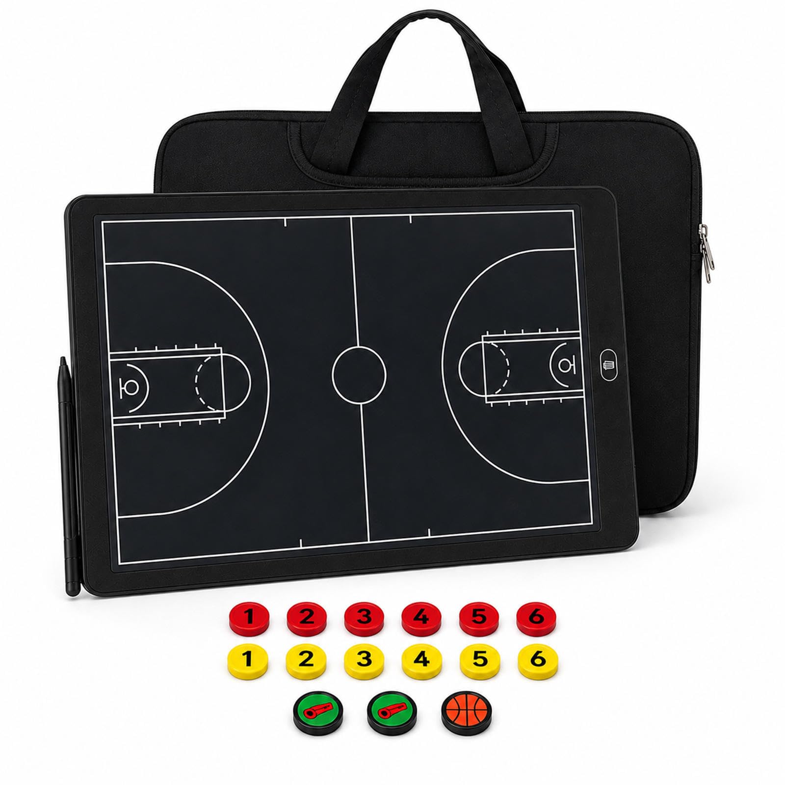 Pizarra Táctica Baloncesto Electrónica 16 Pulgadas, LCD Magnética