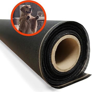 Super Screen 17/20 84 in x 25 ft - Weather & Pet Proof Screen Replacement - Porch & Patio Screen - Durable Mesh Roll for Window Screen - Tiny Insect Bug Mesh, Dog & Cat Proof Screen