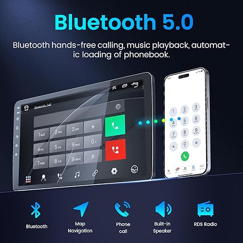 Miniatura 8 de Radio QLED de 4 núcleos+64 GB para Chevrolet Chevy Silverado SSR Tahoe GMC Sierra Yukon 2003-2006, Hummer H2 2003-2007 HD pantalla táctil estéreo