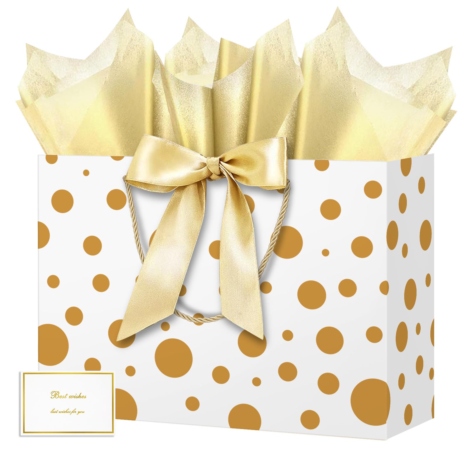 HONTIUS 11.8" Quadratische Geschenktüten, Geschenktüten Groß