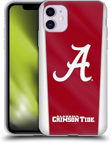 Miniatura 349 de Head Case Designs Funda de gel con logotipo oficial de la Universidad de Alabama UA [protección de grado militar] compatible con Apple iPhone 11