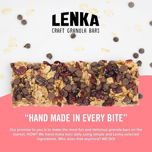 Miniatura 59 de Lenka Barras – Barras de aperitivos de nueces y bayas, sin gluten, altas en fibra, kosher, saludables, sin sabores artificiales, envueltas