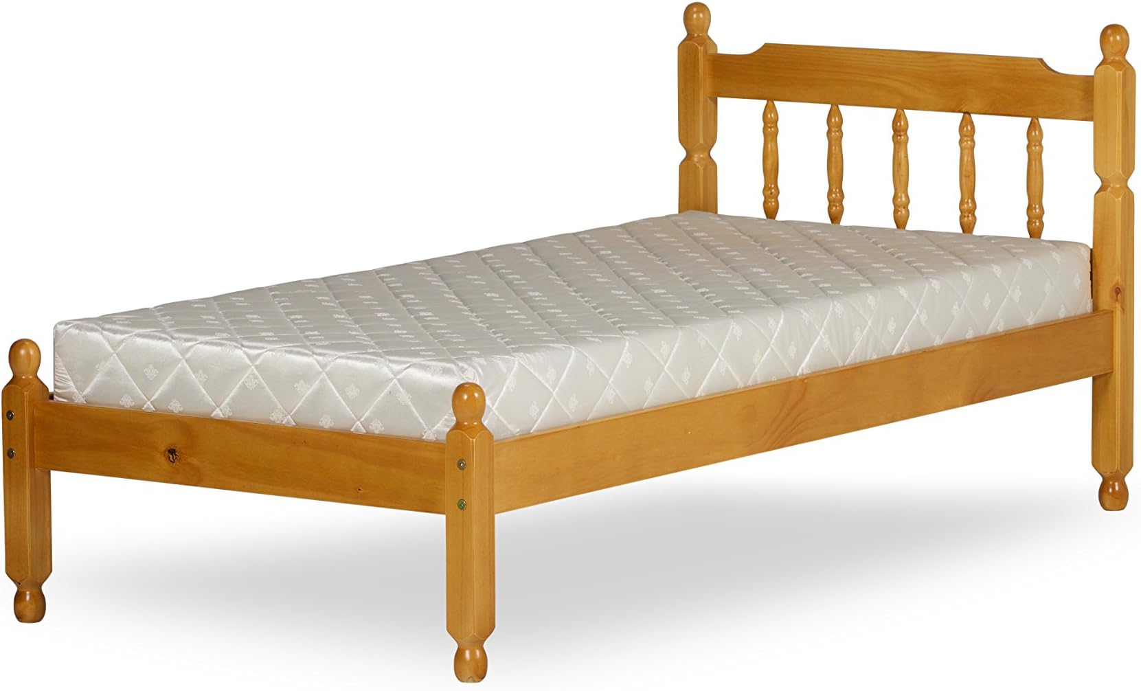 COLONIAL PINE WOOD SINGLE BEDSTEAD