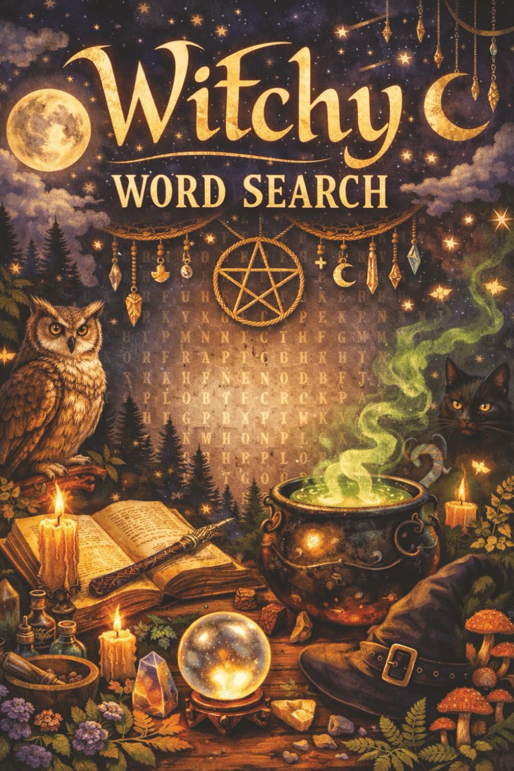 Witch Word Search Puzzle Book: Word Search Puzzles for Witches | Captivating, Enchanting, Wizardry Puzzles | 6x9 Inches, 110 Pages | 50+ Puzzles | Solutions Included