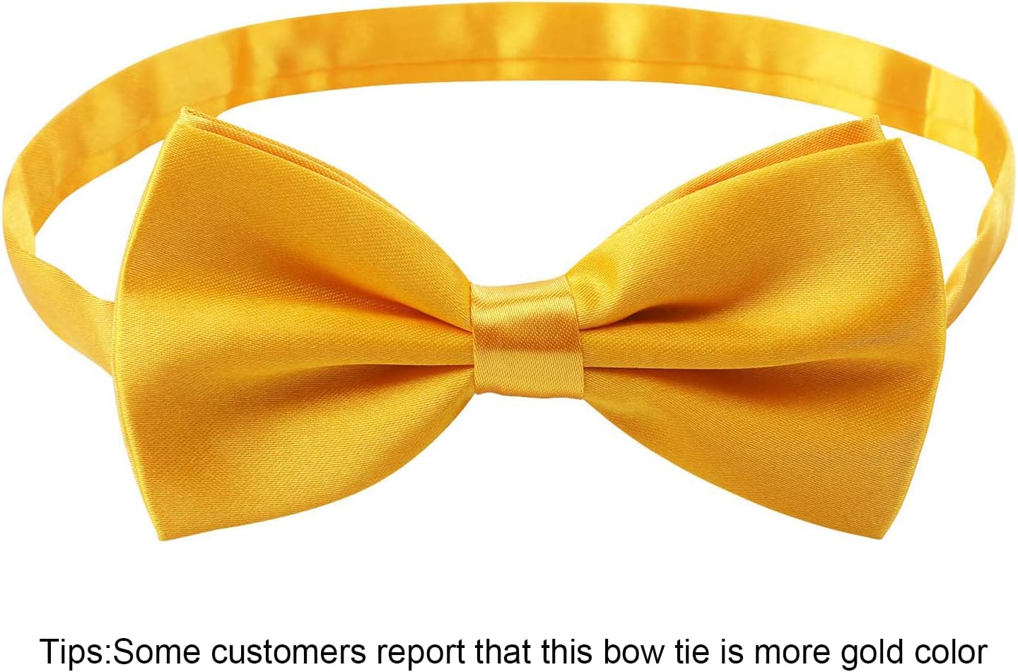 Kajeer Men's Bow Tie for Wedding Party - Solid Color Adjustable Pre Tied Bowties