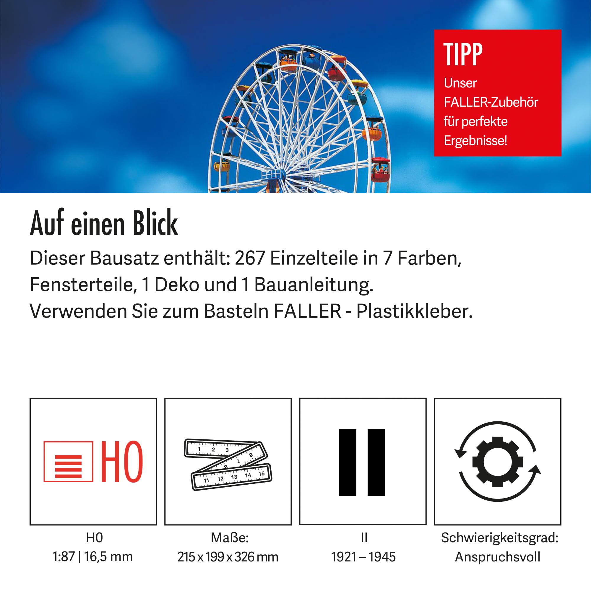 Faller 140312 H0 Riesenrad, Verschieden