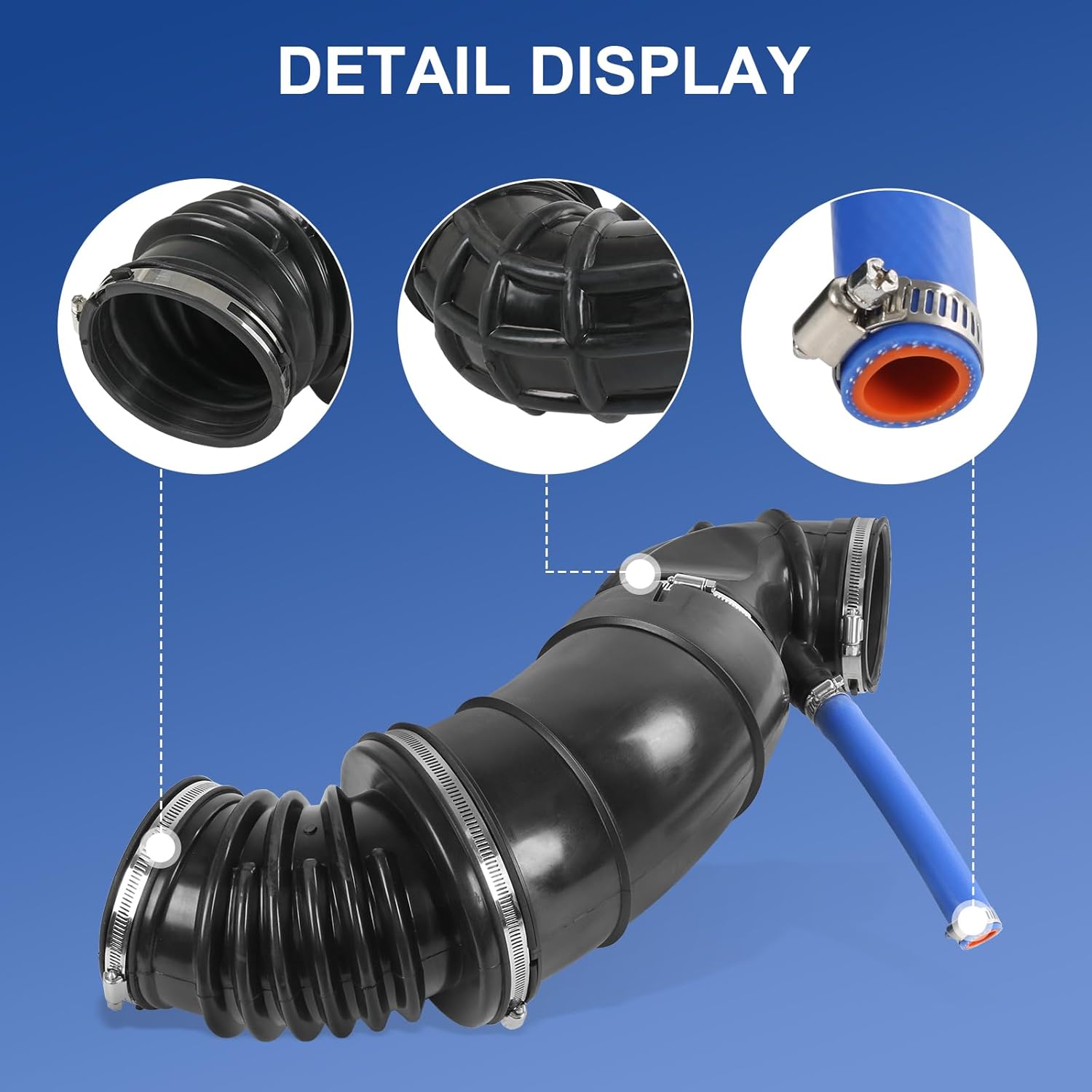 Engine Air Intake Hose Compatible with 2007-2010 Dodge Ram 2500 3500 2008-2010 Dodge Ram 4500 5500 2011-2018 Ram 2500 3500 4500 5500 Replace# 696-207, 53032944AC