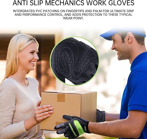 Miniatura 2 de AIGEVTURE Performance Grip - Guantes de trabajo utilitarios, resistentes para pantalla táctil, flexibles, transpirables, duraderos, antideslizantes