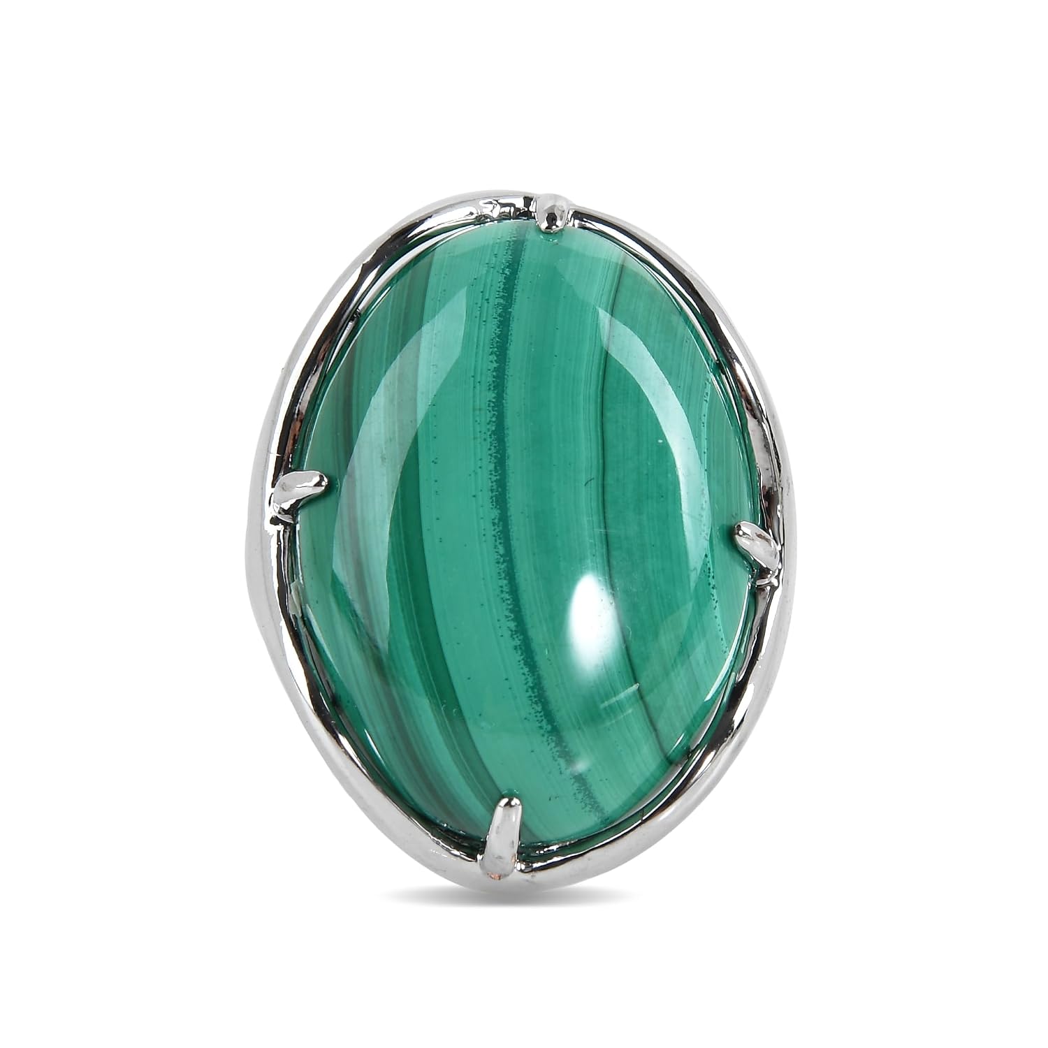 Natural Stone Rings Precious Oval Shaped Gemstone Jewelry For Women Anniversary Birthday Wedding Gift - Image 9