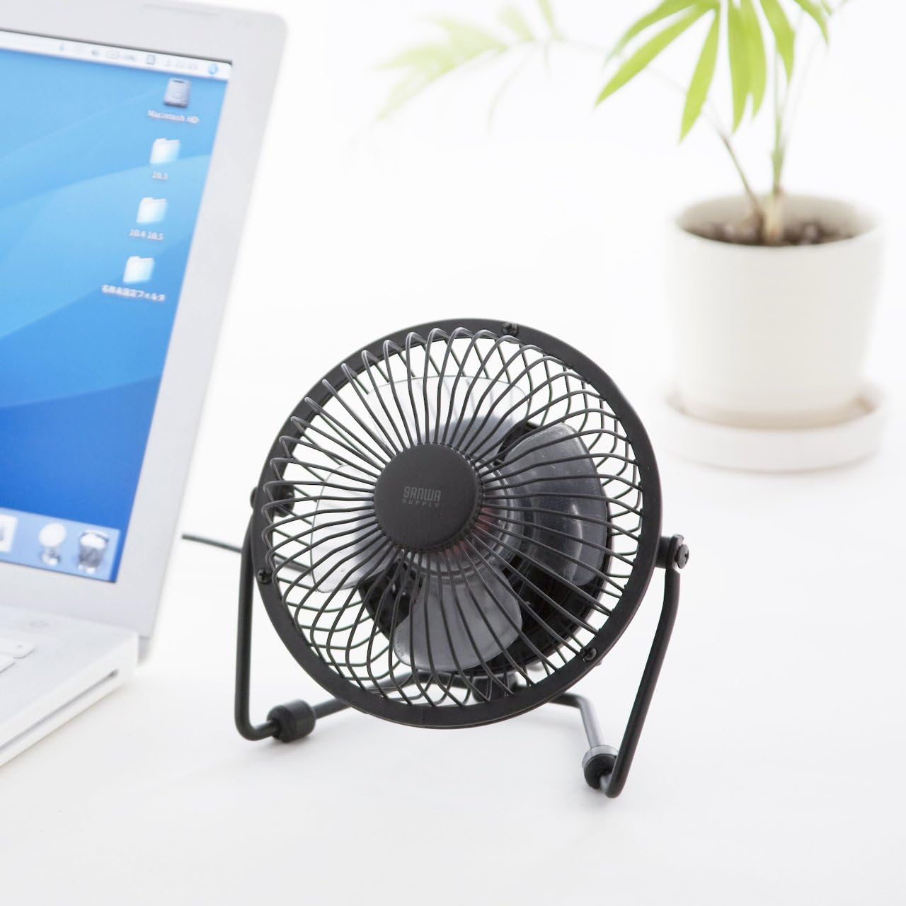 サンワサプライ USB扇風機 卓上扇風機 角度調整(2段階) USB-TOY64N