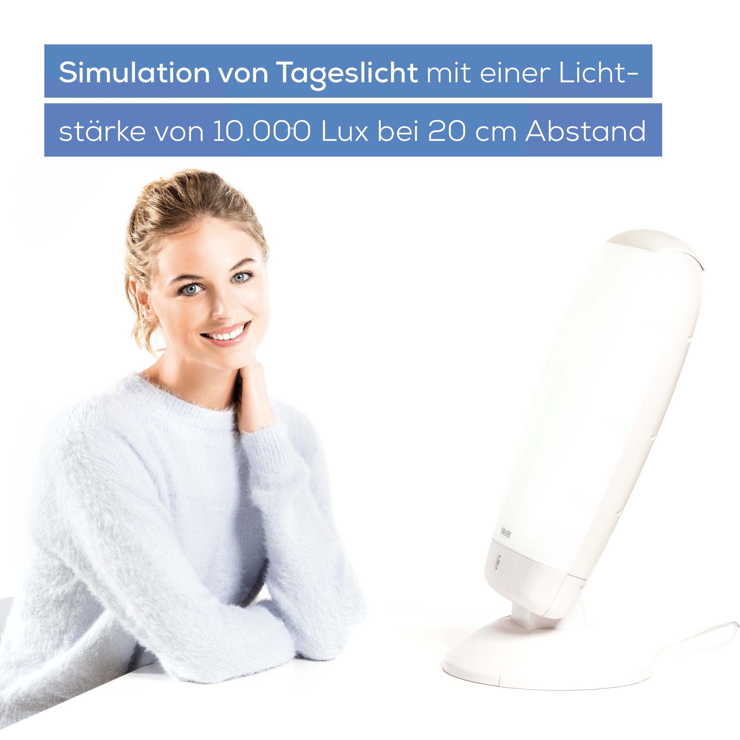 Beurer TL 80 Tageslichtlampe Tageslicht-Simulation stufenlose Neigungsverstellung