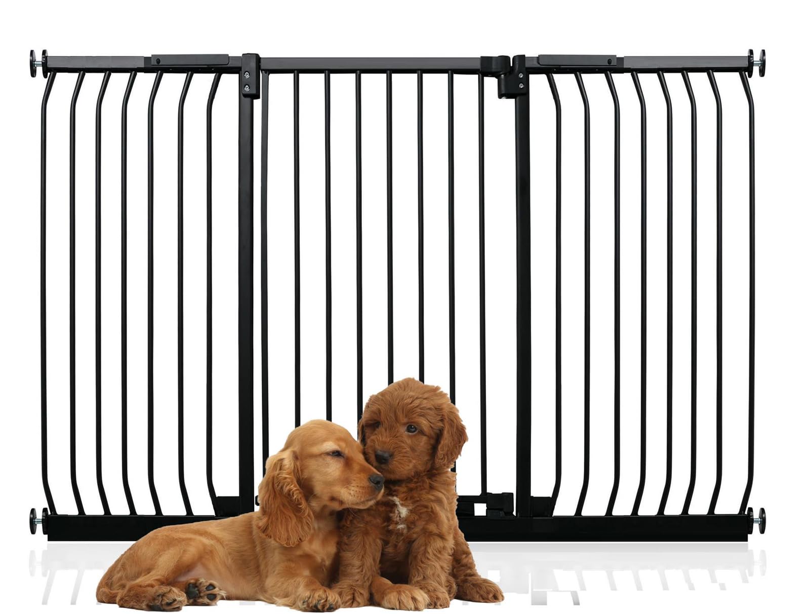 Bettacare Black Extra Tall Elite Dog Gate, 170Cm - 179Cm, Matt Extra Tall 100Cm In Height, Pressure Fit Pet Gate For Dog And Puppy, Pet And Dog Barrier, Easy Installation