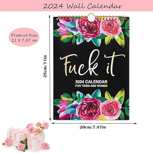 Miniatura 2 de Calendario 2024 para mujeres cansadas  Calendario de mujeres cansadas  Calendario Fu-ck It  Calendario divertido, colgar con facilidad, divertido