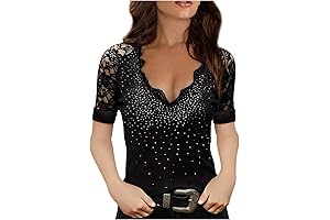 Amazing Daily Lace V-Neck Women's T-Shirt