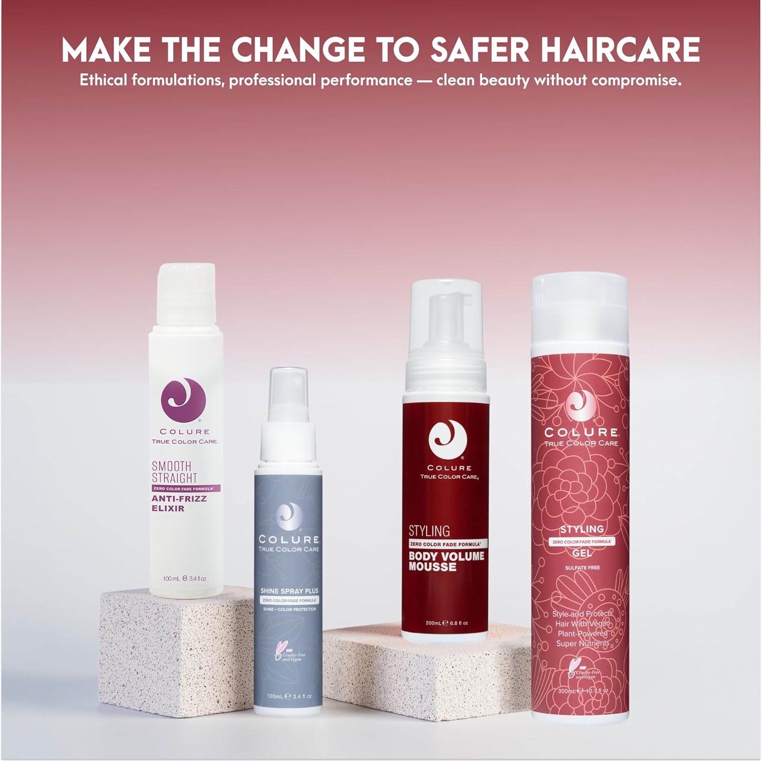 COLURE Styling Gel 10 oz - Versatile Medium Hold Volumizing Hair Gel for Moldable Flexible Professional Styling