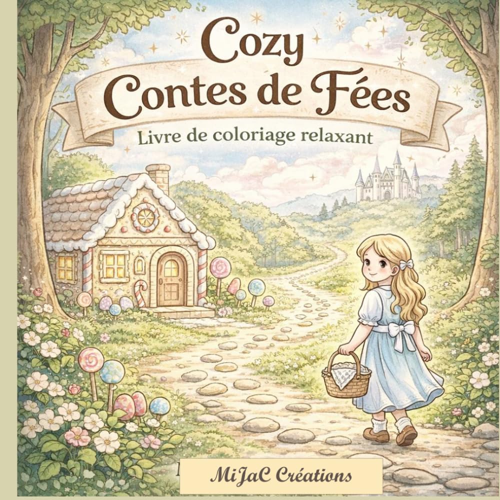 Cozy conte de Fées: Livre de coloriage relaxant