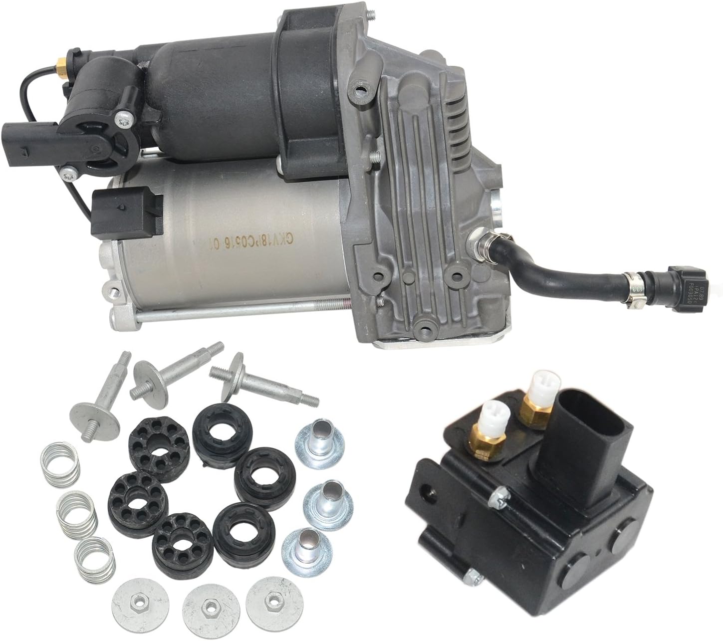 Compresseur Double pour Suspension Pneumatique 37206859714 Amazon.fr Auto et Moto