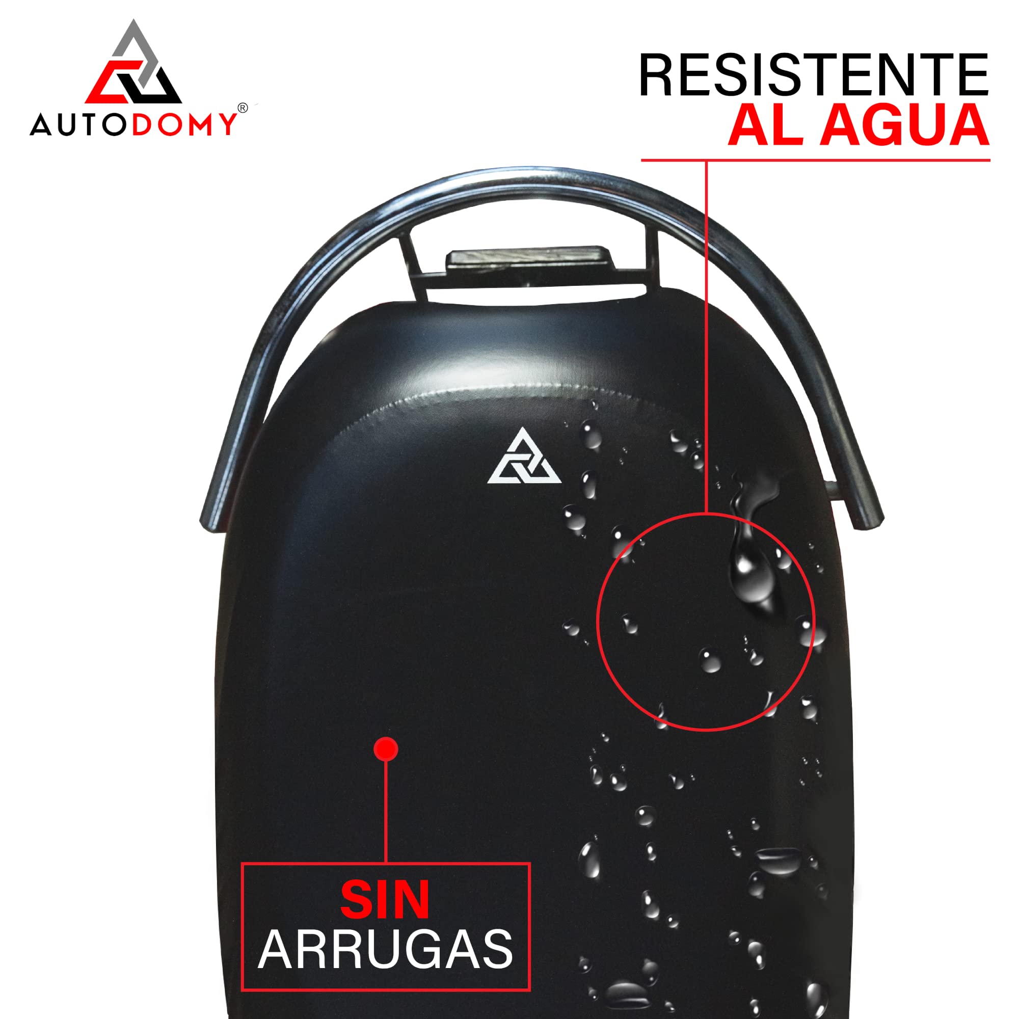 Autodomy Funda Asiento Moto Talla XL para Asientos de 90 a 110 cm | Funda para Asiento Moto Antideslizante y Resistente a Arañazos | para Todo Tipo de Motos y Scooters | Protege de la Lluvia y el Sol