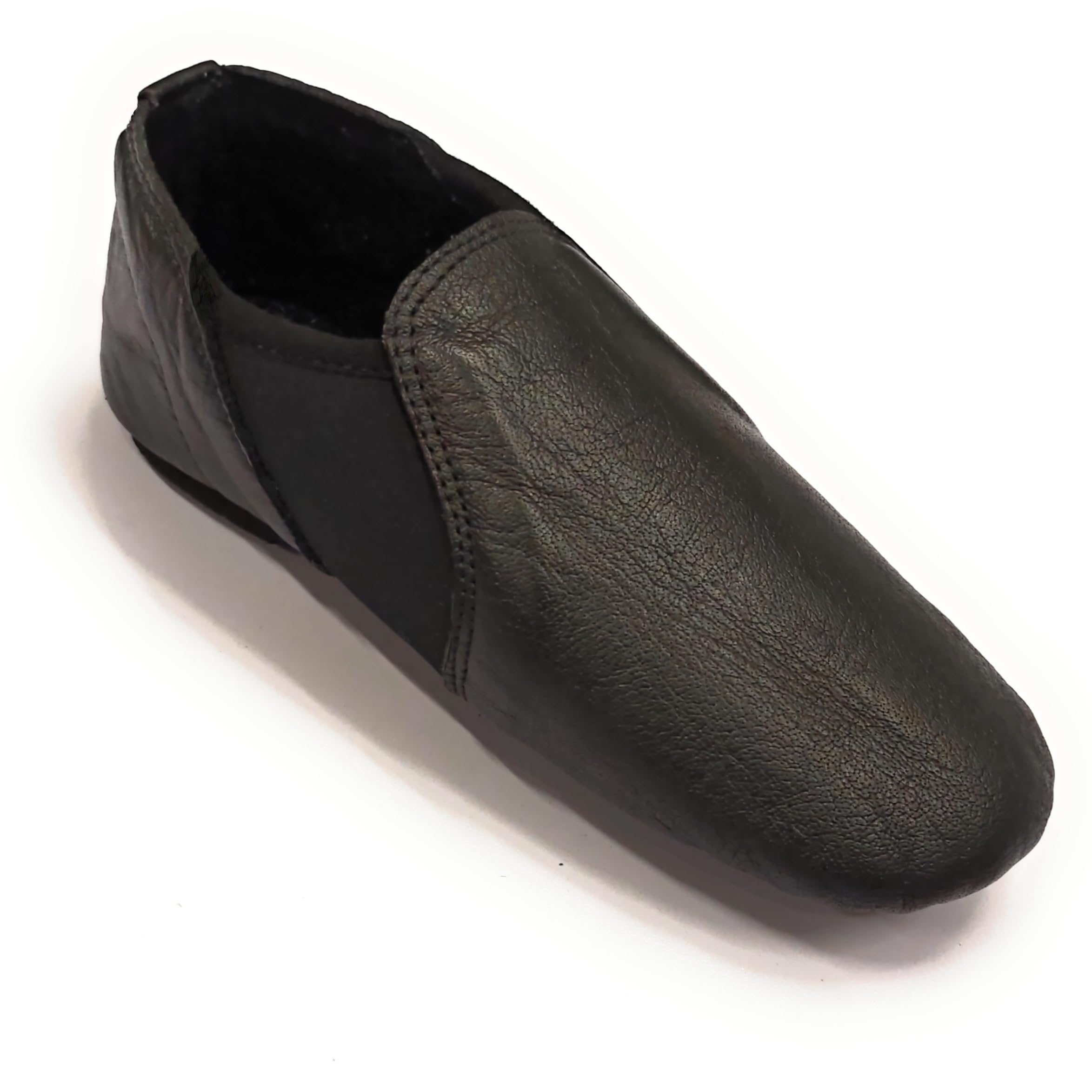 Chaussures de danse jazz super faciles à enfiler en cuir souple et néoprène