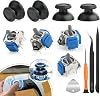 RongZy 4 Pack for PS5 TMR Joysticks Replacement for Play Station 5 PS5 Electromagnetic Stick Controller Accessories with Thumbstick Repair Kit