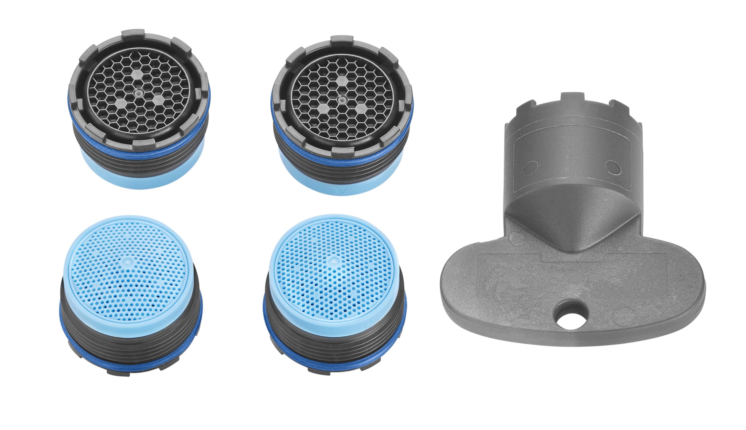 M18.5x1~13.5 - 15 l/min 4er Set Original PERLATOR® Einschraubstrahlregler inkl. Schlüssel