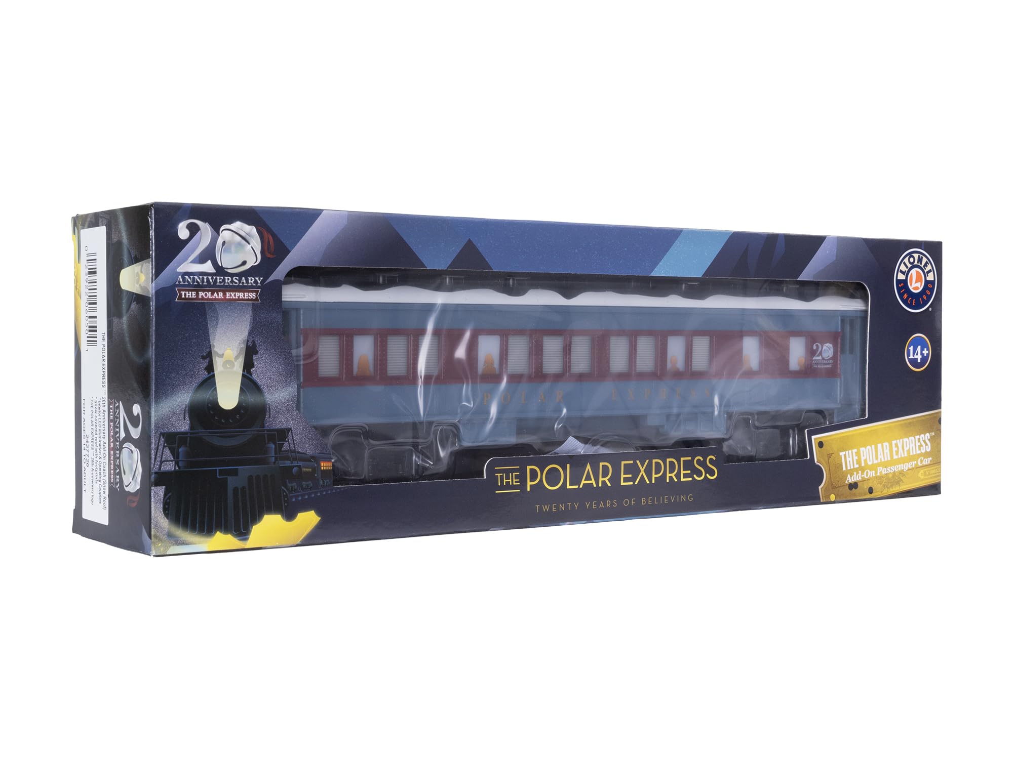 Lionel The Polar Express 20th Anniversary O Gauge Model Train Coach Car with White Roof - Image 7