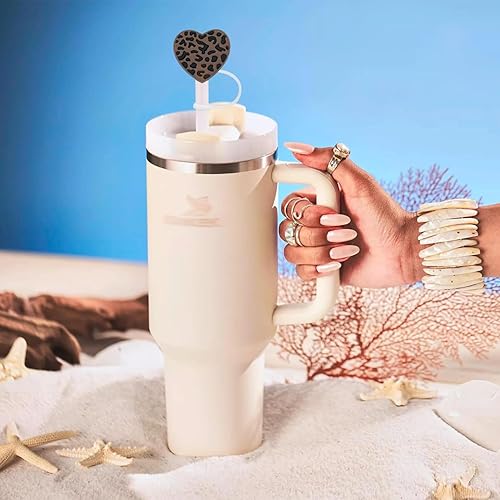 Miniatura 4 de Stanley Cup - Paquete de 6 tapas de popote para vaso Stanley, compatibles con vaso Stanley de 40 onzas, puntas de popote de silicona reutilizables a