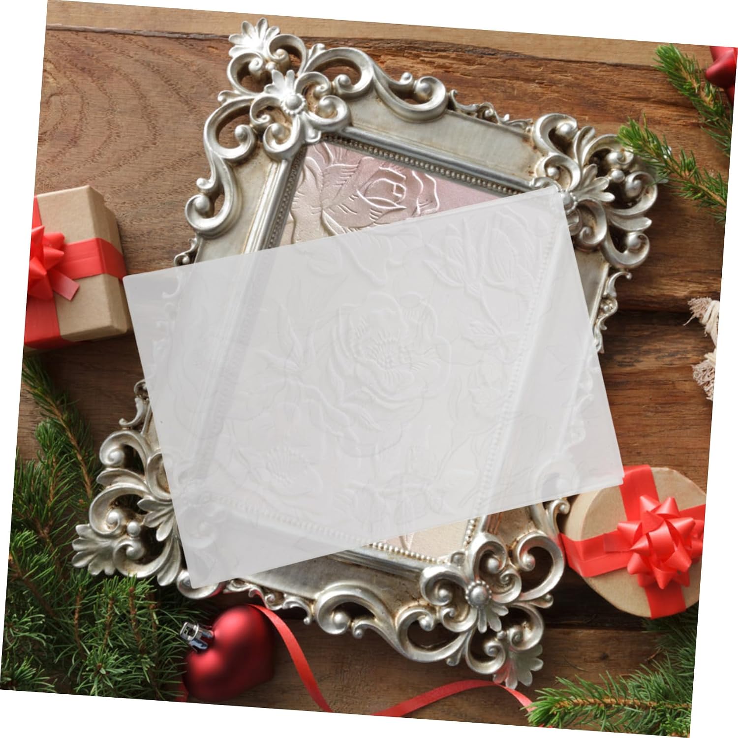 Embossing Folder for Scrapbooking Card Making Tool Plastic Template for Creative Craft Projects and Handmade Decorations