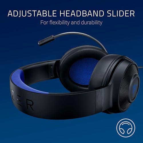 Miniatura 3 de Razer - Audífonos Kraken X Lite ultra ligeros para videojuegos, Clásico NegroAzul talla única