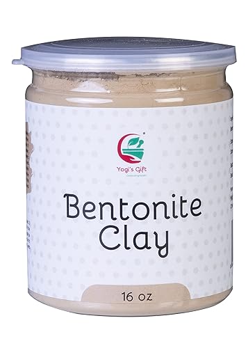 YOGI'S GIFT  Celebrating health Polvo de arcilla curativa india natural pura 1 libra para máscara facial polvo de arcilla de bentonita para piel