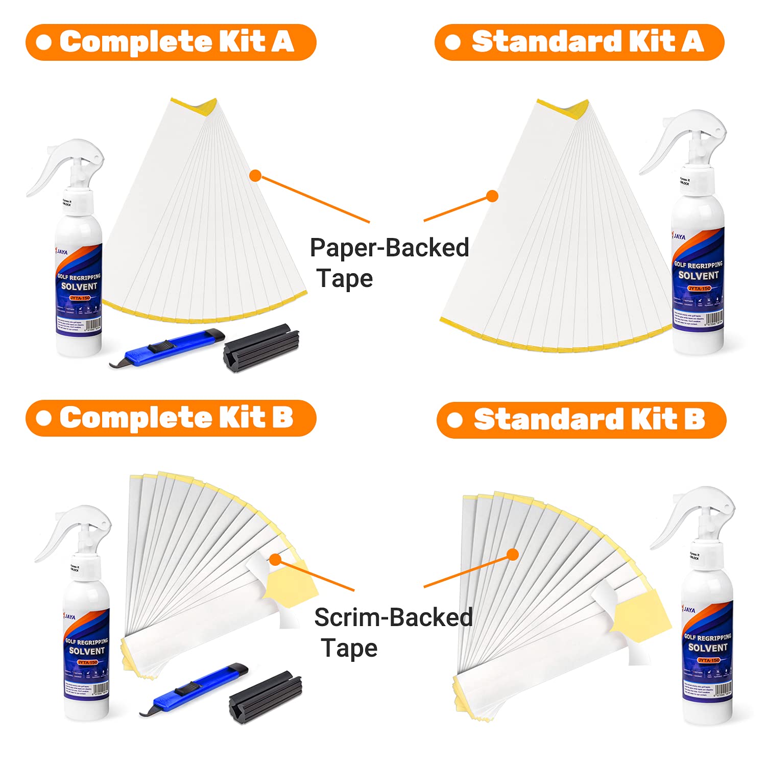 Buy Jaya Golf Grip Kits for Regripping Golf Clubs Four Options