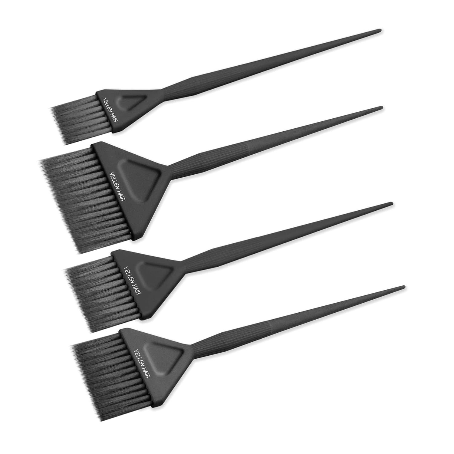 Vellen Hair Color Brush Set, 4 different sizes for smooth Application, Perfect for Hair coloring and Balayage, Reusable and Washable (Black) : Beauty & Personal Care