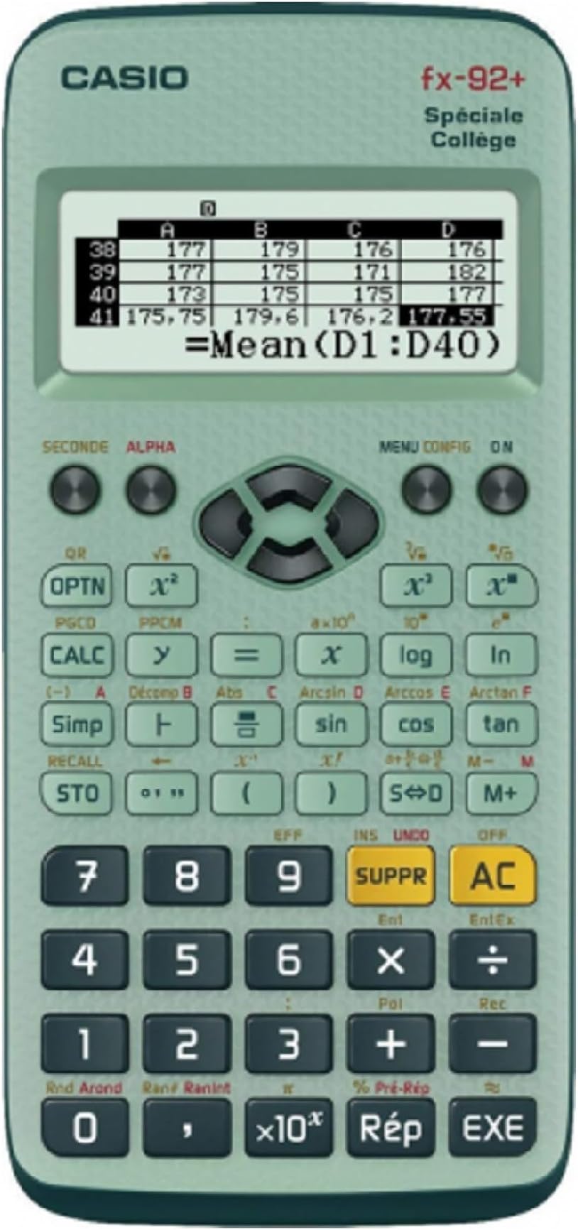 CASIO CALCULATRICE SCIENTIFIQUE FX 92+ SPÇCIALE COLLÄGE