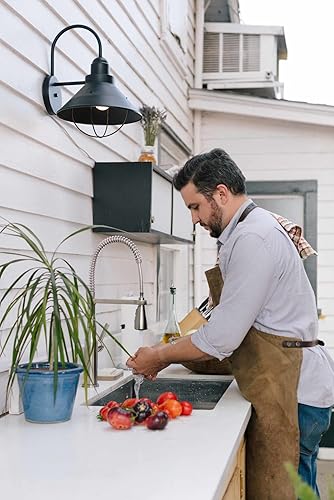 Miniatura 3 de Kichler Seaside - Lámpara de pared para exteriores de 16.5 pulgadas, níquel cepillado