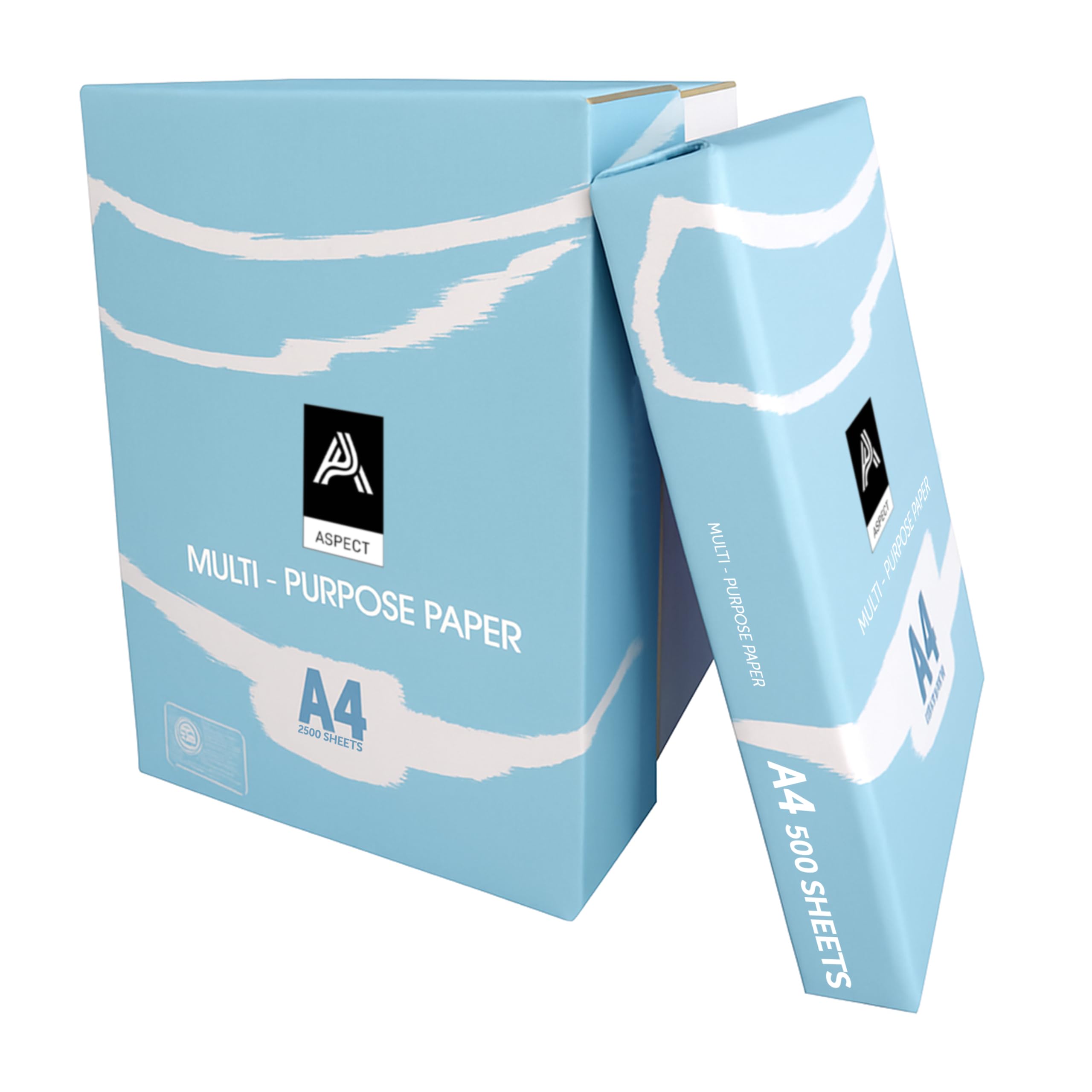 A4 White Papers Sheets 5 Reams – 2500 Sheets - Bright White Paper - Office Printer, Copier Paper - Multifunction Laser Inkjet Paper - Stronger, A4 Paper Reams - 2500 Sheets (5 Reams)