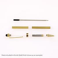 Vista 6 de Legacy Woodturning, Kit de lápiz táctil europeo - Cromo, paquete de 10