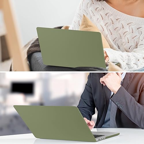 Miniatura 8 de TWOLSKOO Compatible con MacBook Air M4 de 15 pulgadas versión 2025-2023 M4 A3241 M3 A3114 M2 A2941, funda de carcasa rígida de plástico y protector