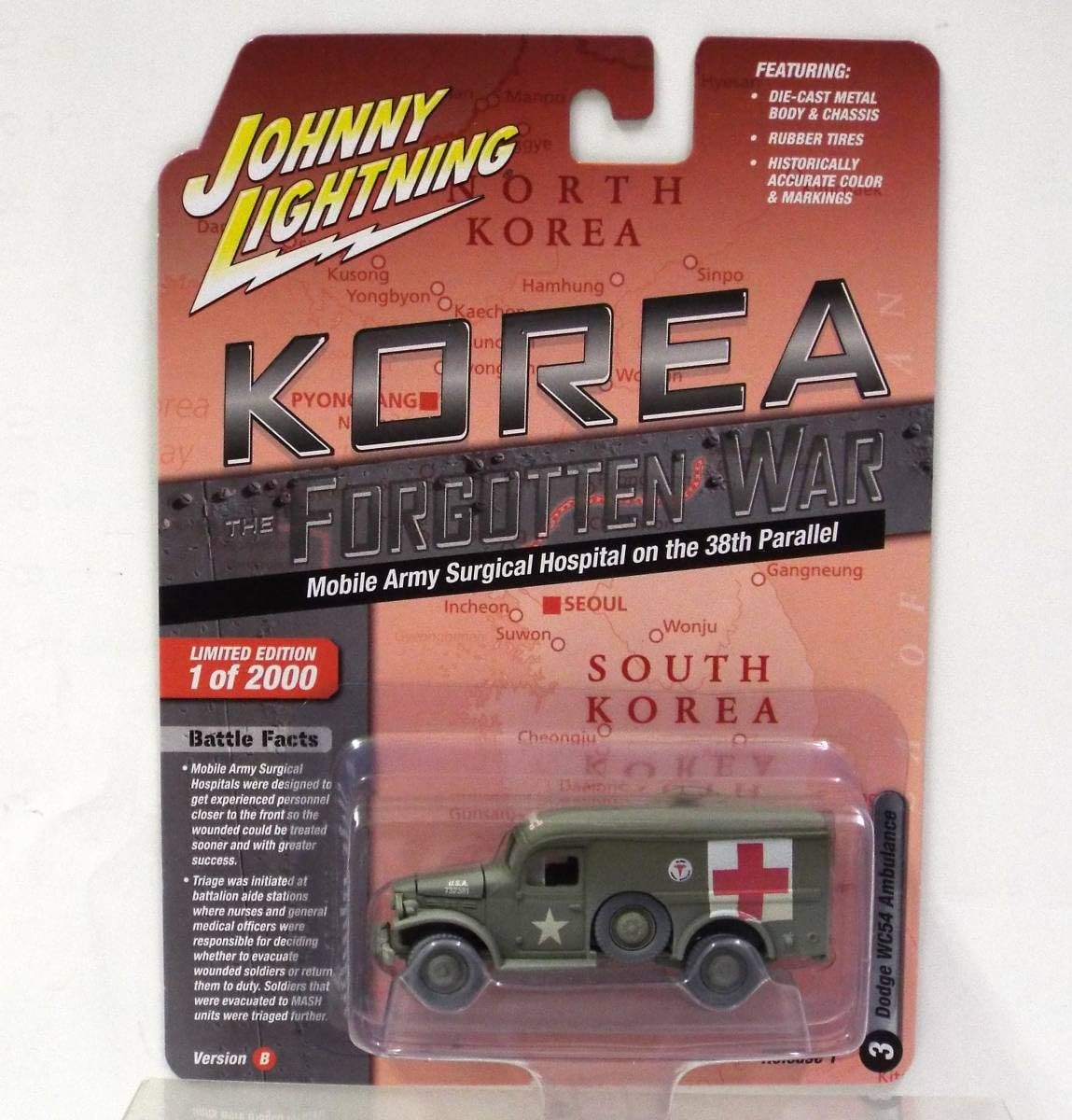 JHONNY LIGHTNING Korean War セットB（6種類入） Diecast-Pacific-Theater-