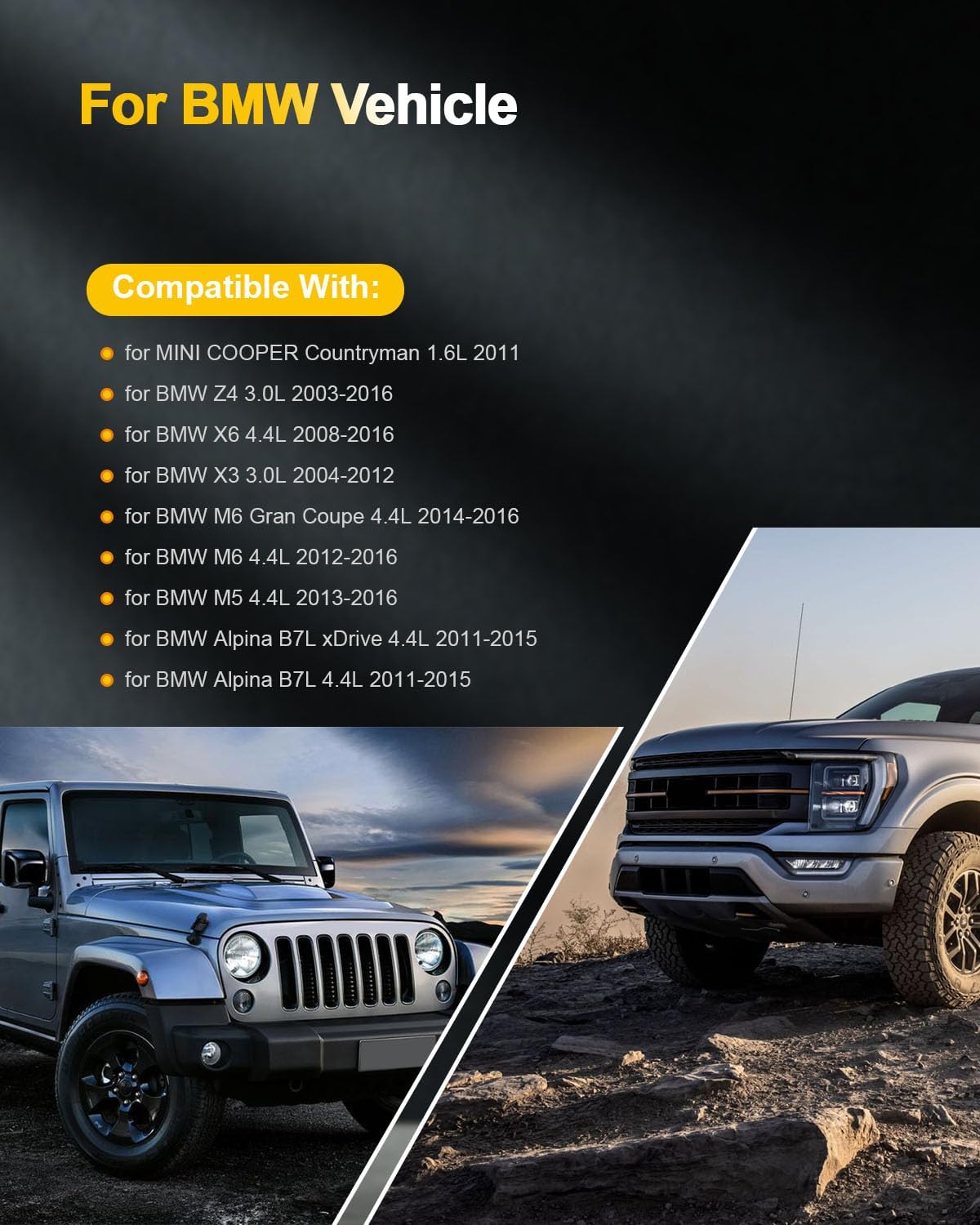 OCPTY Ignition Coils 2007-2016 for BMW Z4 3.0L/L6,2011-2013 for Mini Cooper Countryman 1.6L/L4#UF592 6 PCS