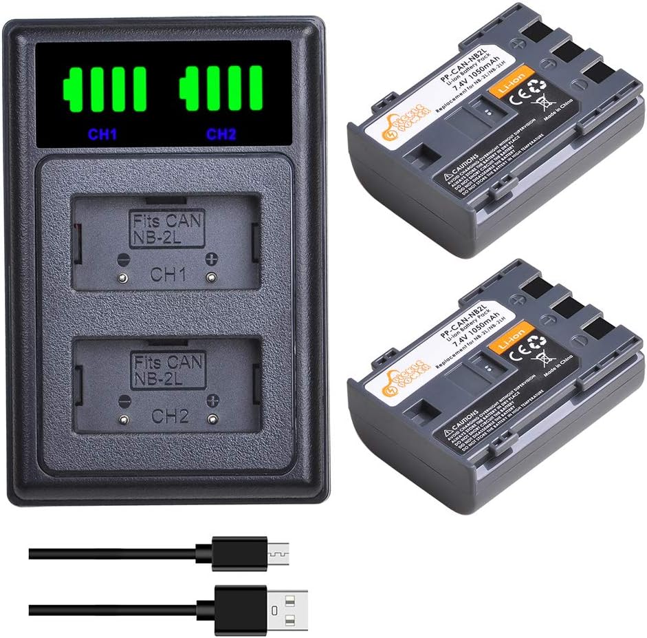 Carregador De Bateria CB-2LWE 2LTE Para Canon EOS 350D , 400D , G7 , G9 , S30 , S50 , S80