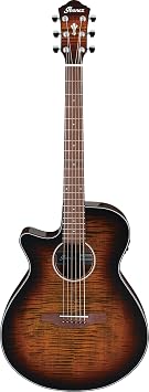 Ibanez AEG70L Left-Handed Acoustic-Electric Guitar - Tiger Burst High Gloss