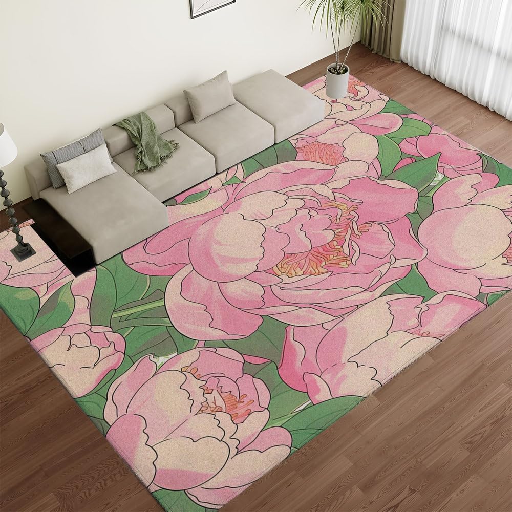 Tapis de sol floral pour une entrée de maison accueillante et chaleureuse